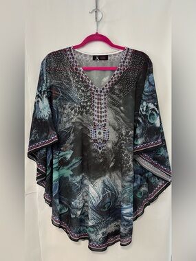 Poncho Style Blouse. One Size.